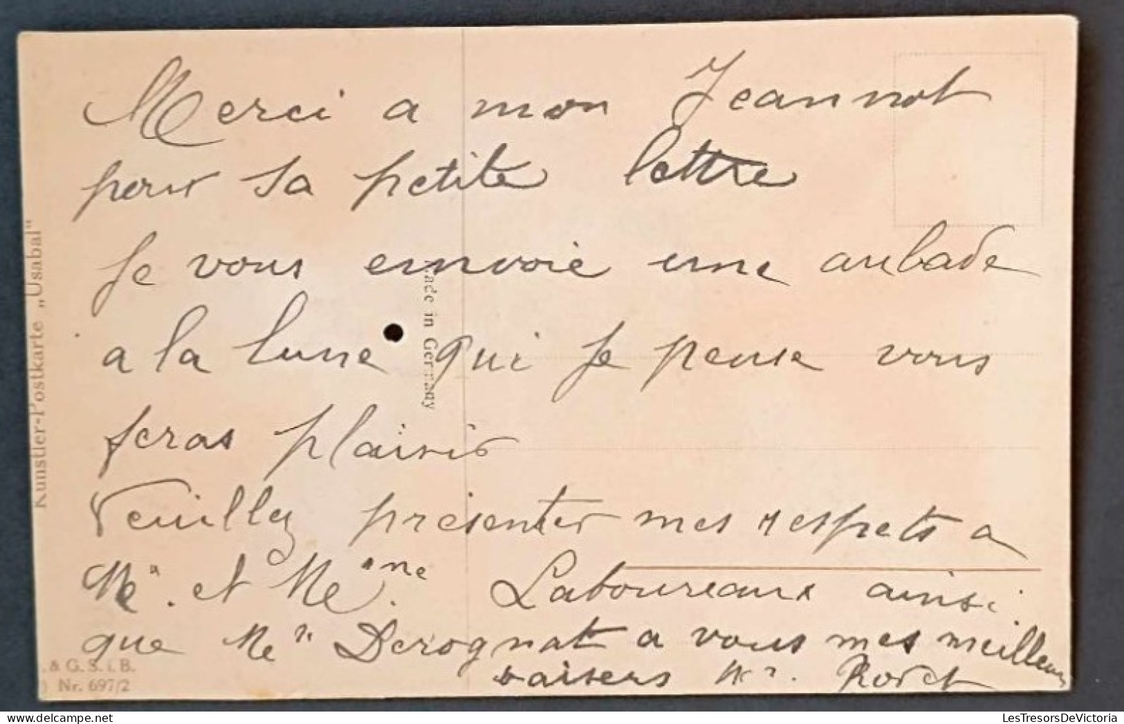 Fantaisie - Carte Sonore - Chaton Qui Miaule à La Lune - Chaton Sur La Lune - Carte Postale Ancienne - Gekleidete Tiere