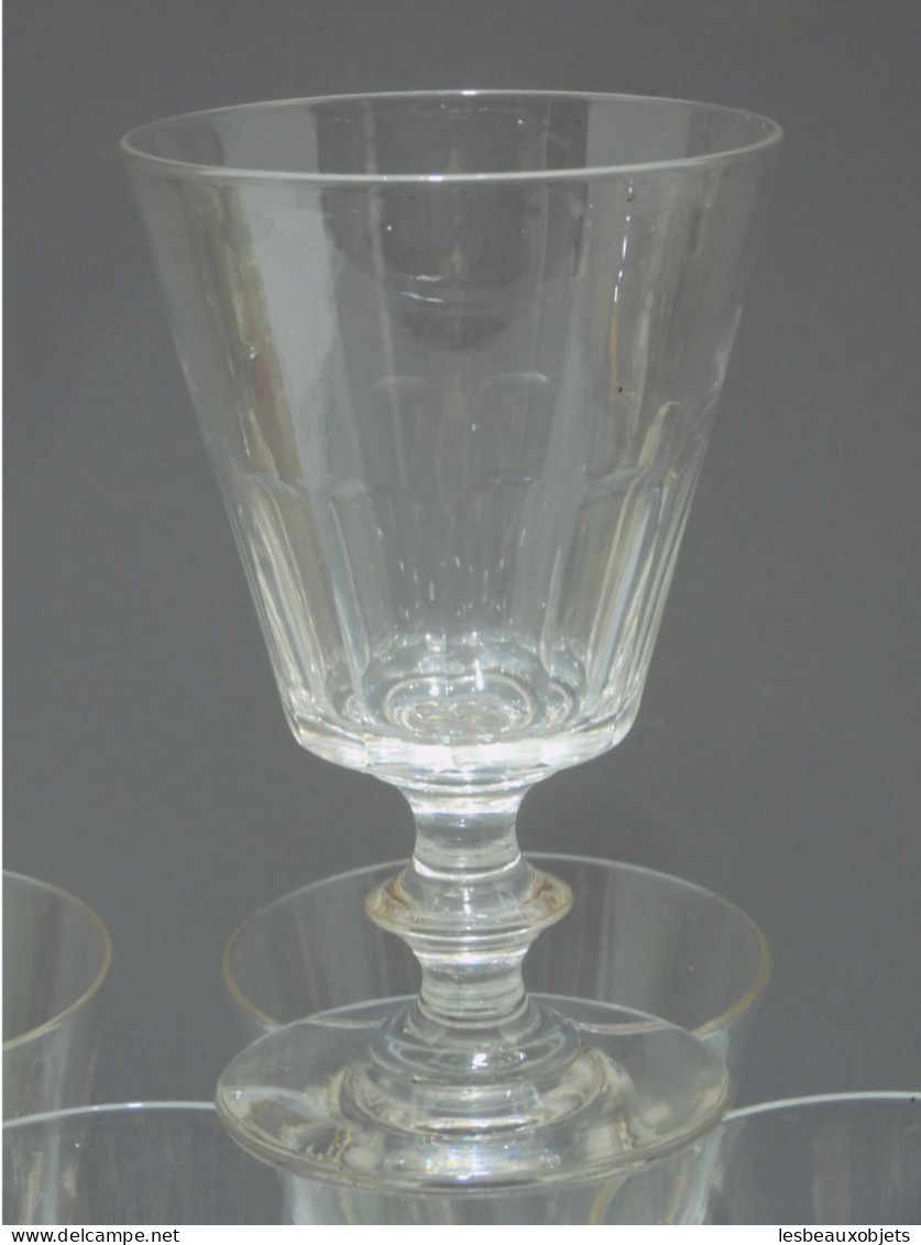 -6 VERRES A EAU CRISTAL LOUIS PHILIPPE XIXe CATON SAINT LOUIS déco TABLE     E