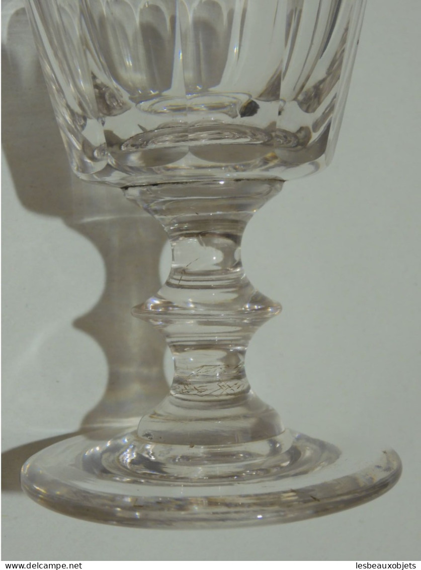 -6 VERRES A EAU CRISTAL LOUIS PHILIPPE XIXe CATON SAINT LOUIS déco TABLE     E