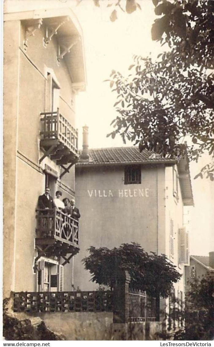 Suisse - Chatel Guyon - Carte Photo - Animé - Villa Helene - Carte Postale Ancienne - Châtel-Guyon