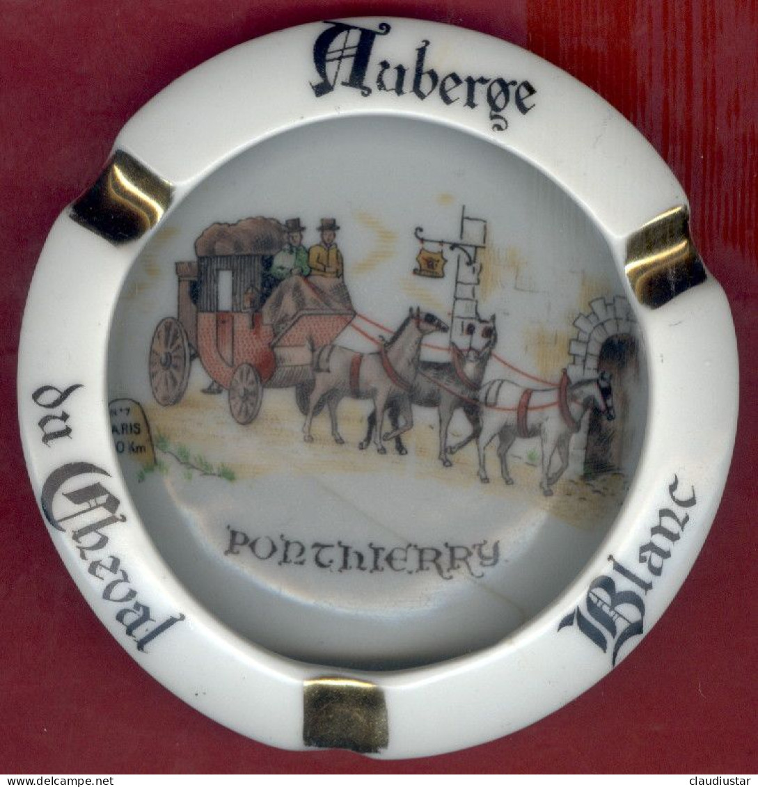 ** CENDRIER  AUBERGE  CHEVAL  BLANC ** - Ashtrays