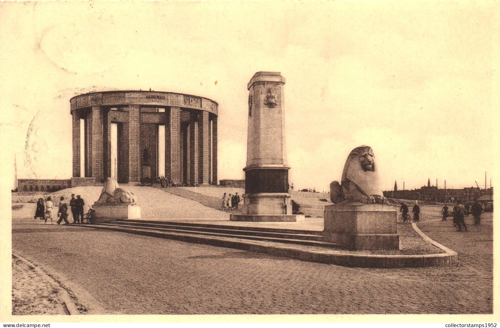 NIEUWPOORT, MONUMENT, ARCHITECTURE, STATUE, BELGIUM, POSTCARD - Nieuwpoort