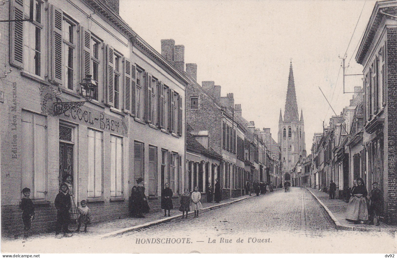 NORD HONDSCHOOTE LA RUE DE L OUEST - Hondshoote