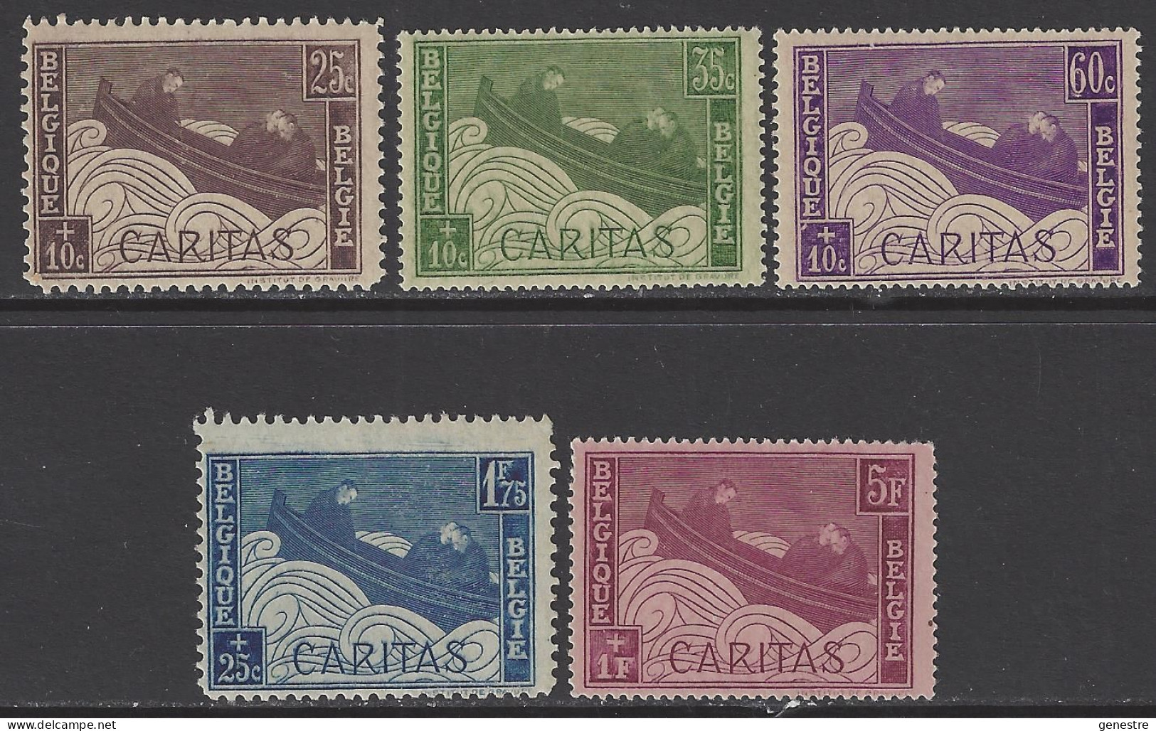 Belgique - 1927 - COB 249 à 253 */** (MNH/MH) - Voir Description - Unused Stamps