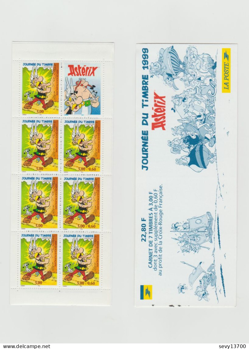 France 1999 Carnet Neuf Non Plié De 7 Timbres Yvert Tellier Journée Du Timbre N° BC 3227 Astérix - Journée Du Timbre