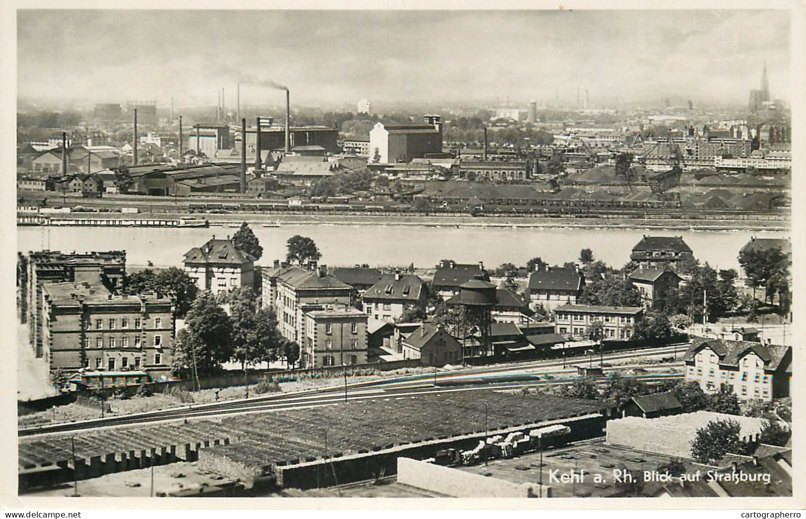 Germany Kehl Am Rhein Rhein Blick Auf Strasbourg - Kehl