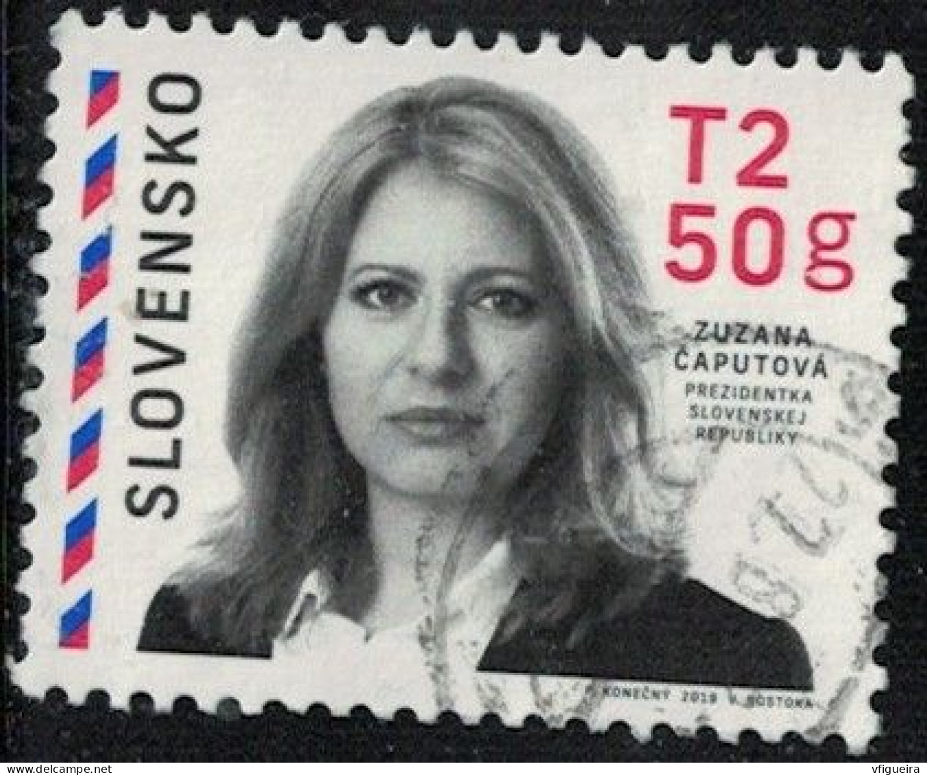 Slovaquie 2019 Oblitéré Used Présidente De La République Slovaque Zuzana Caputova Y&T SK 769 SU - Usados