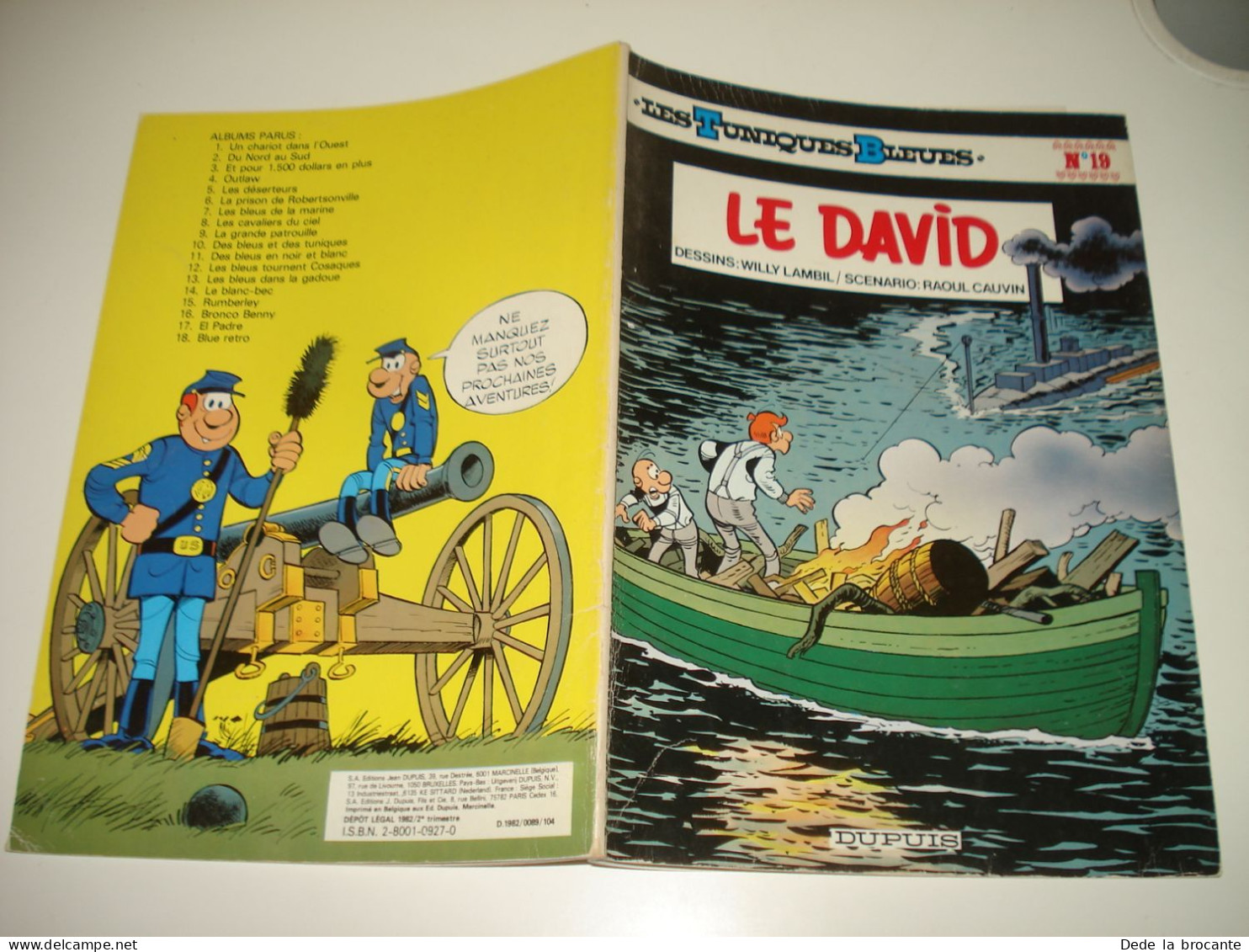 C54 (2) / Les Tuniques Bleues N° 19 " Le David " E.O.   De 1982 - Tuniques Bleues, Les