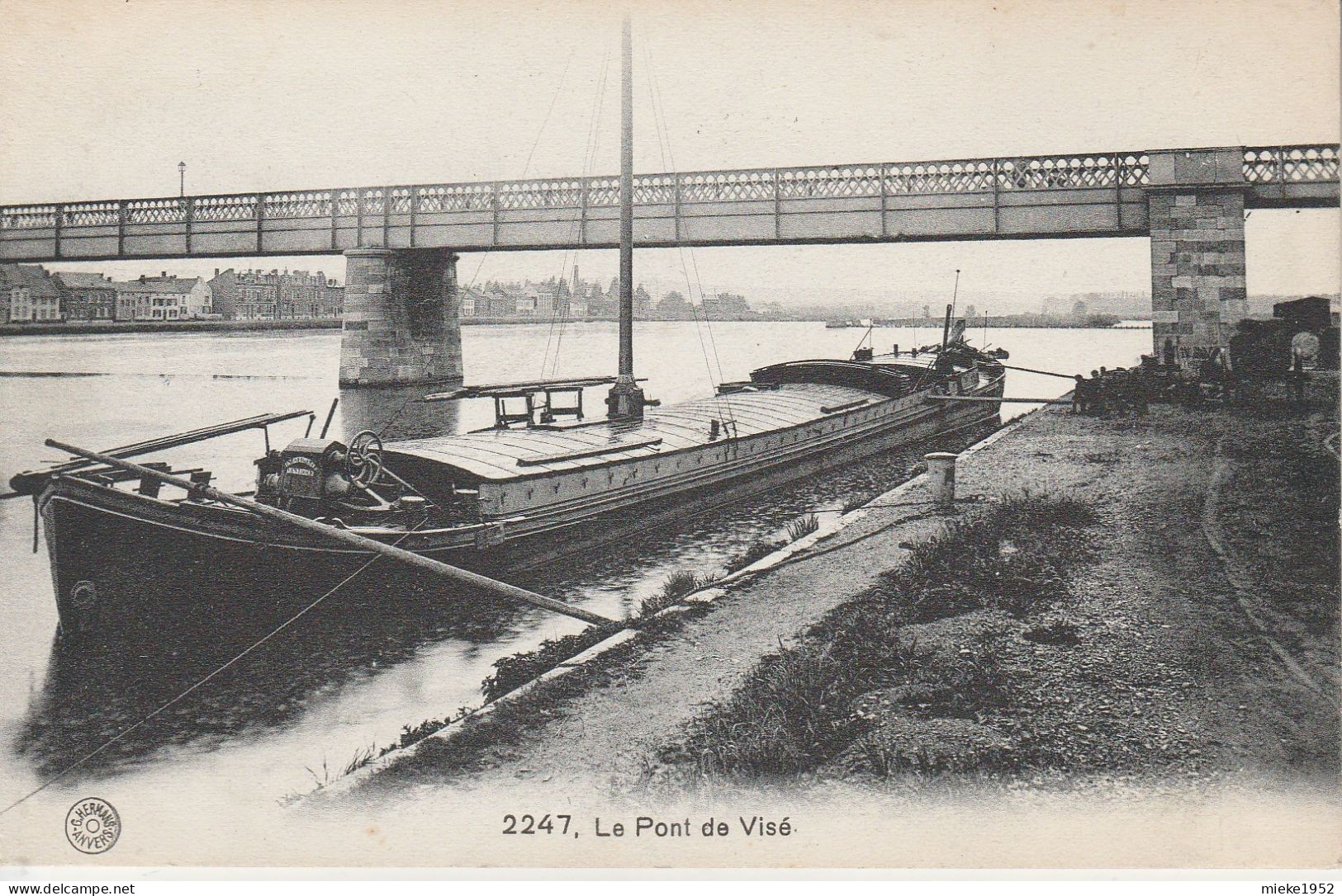 Le Pont De Visé ,(  Péniche , Binnenschip ) - Wezet