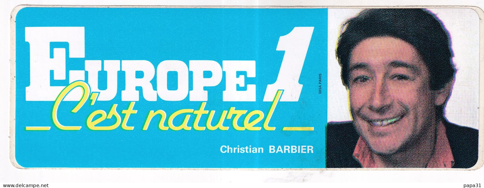 Autocollan -  EUROPE 1 C'est Naturel - Christian BARBIER - Autocollants