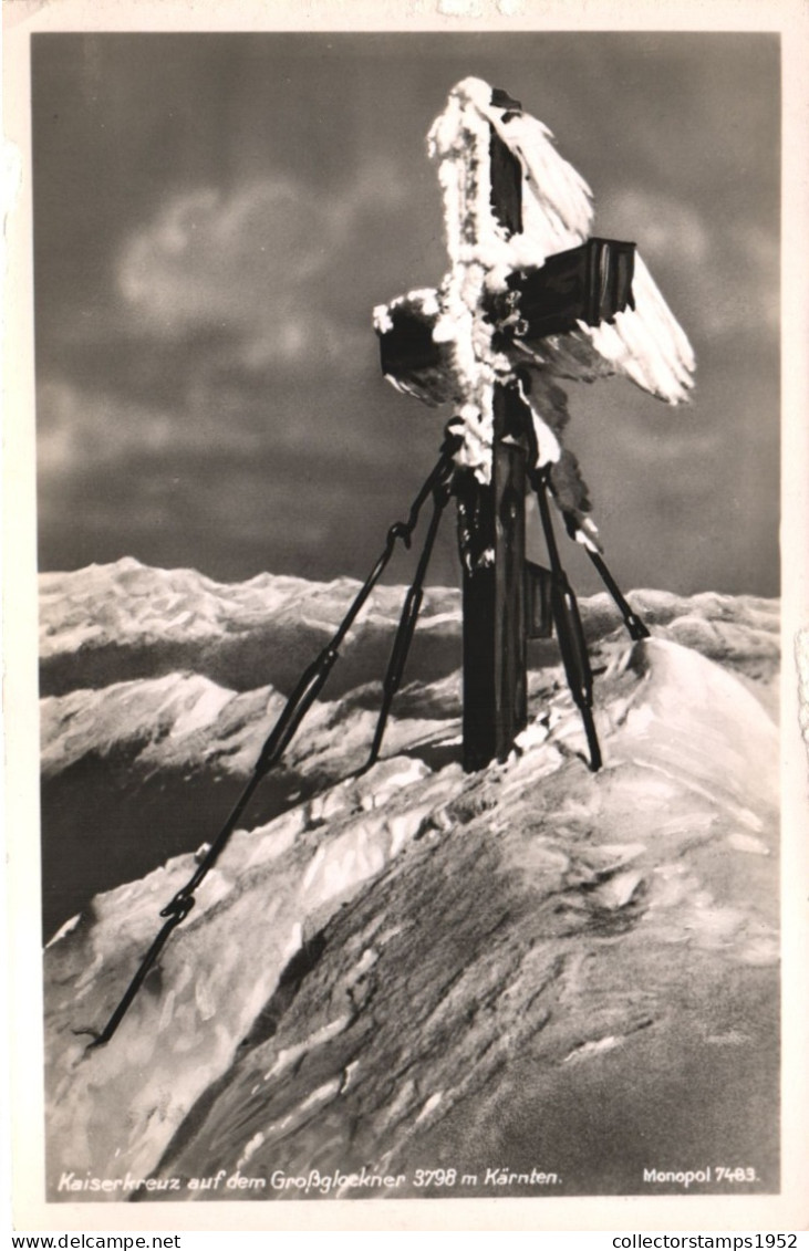 CARINTHIA, GROSSGLOCKNER, CROSS, MOUNTAIN, AUSTRIA, POSTCARD - Autres & Non Classés