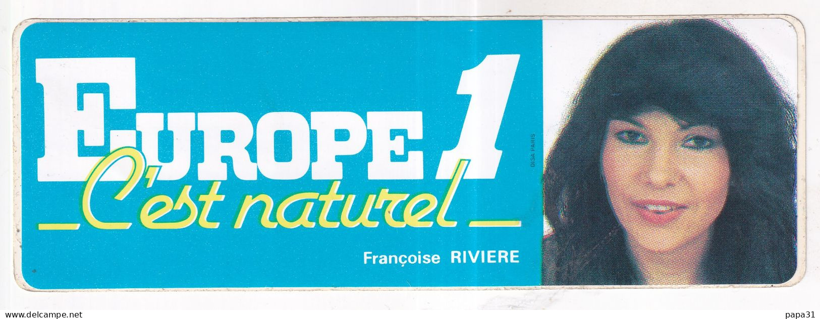 Autocollan -  EUROPE 1 C'est Naturel - Françoise RIVIERE - Pegatinas