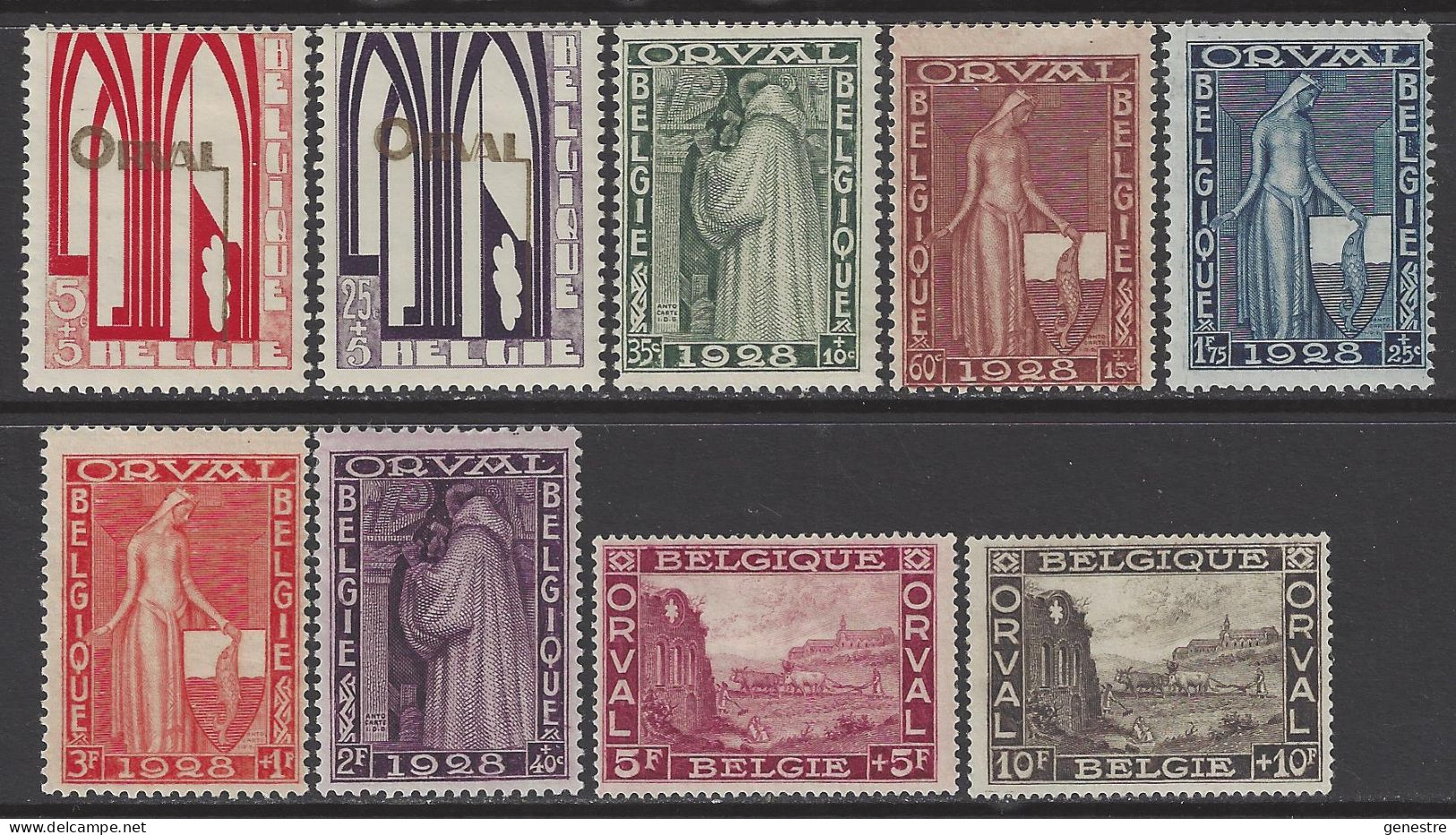 Belgique - 1928 - COB 258 à 266 * (MH) - Nuevos