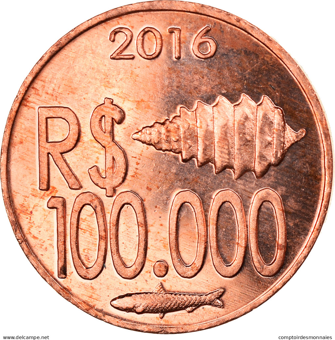 Monnaie, CABINDA, 100.000 Reais, 2016, SPL, Cuivre - Angola