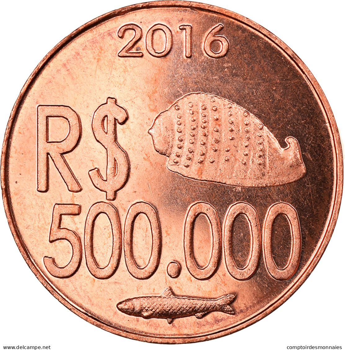 Monnaie, CABINDA, 500.000 Reais, 2016, SPL, Cuivre - Angola