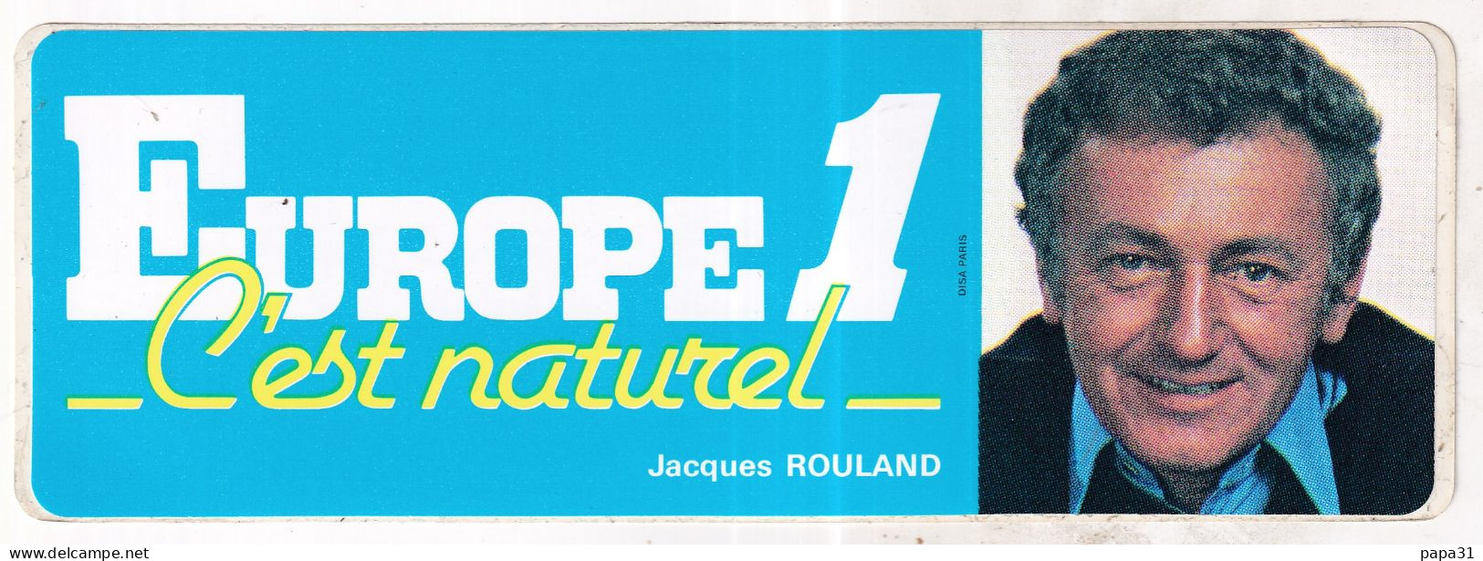 Autocollan -  EUROPE 1 C'est Naturel - Jcques ROULAND - Autocollants