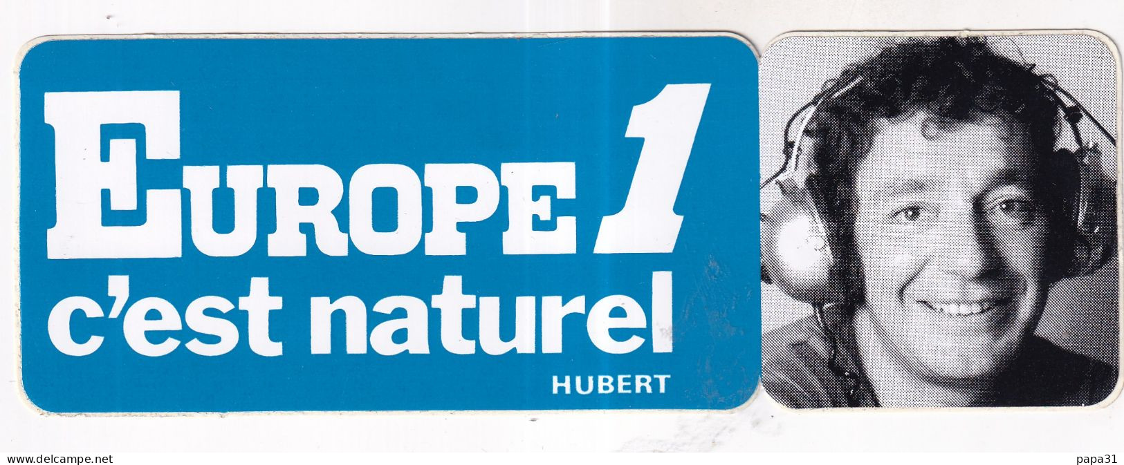 Autocollan -  EUROPE 1 C'est Naturel - HUBERT - Pegatinas