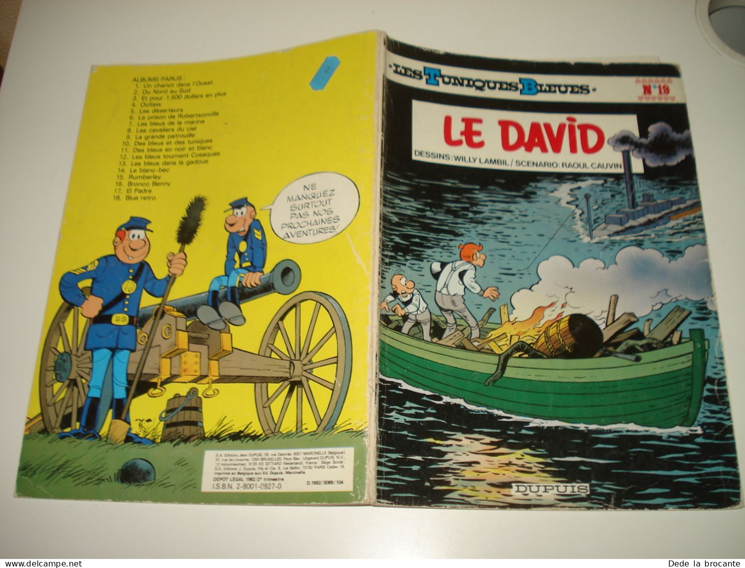 C54 (3) / Les Tuniques Bleues N° 19 " Le David " E.O.   De 1982 - Tuniques Bleues, Les