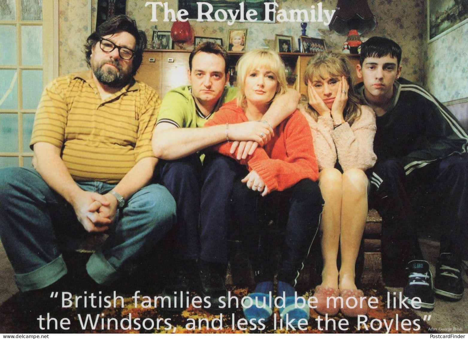 The Royle Family Ricky Tomlinson TV Show Launch Rare Advertising Postcard - Andere & Zonder Classificatie