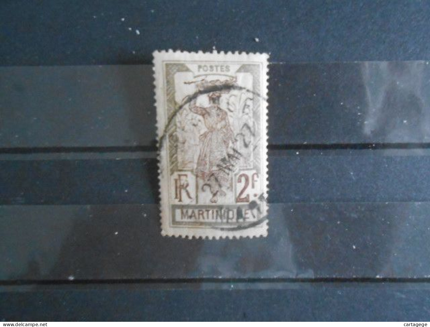 MARTINIQUE YT 76 MARTINIQUAISE 2f Gris - Used Stamps