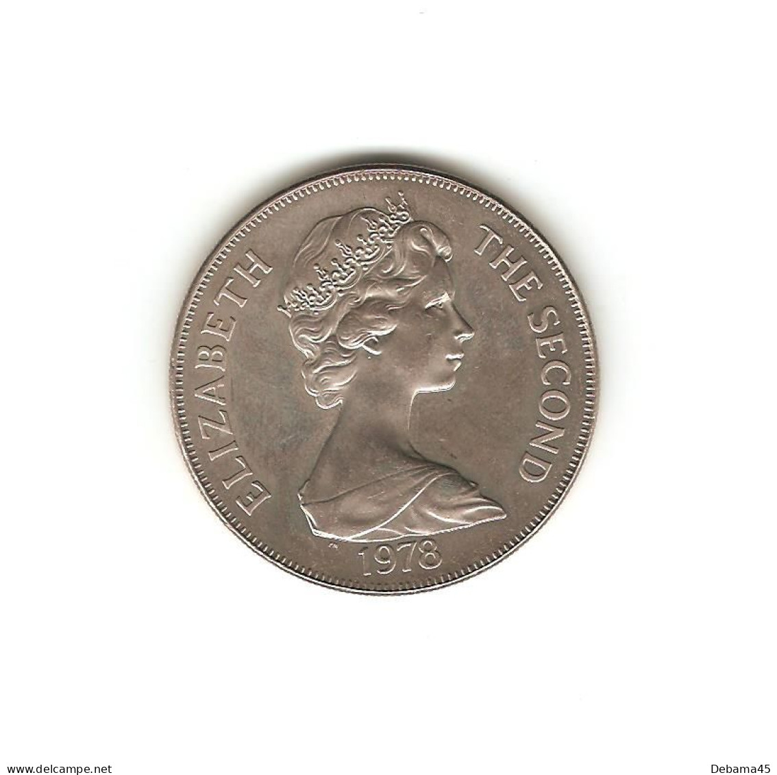 527/ SAINTE-HELENE : Elizabeth II : 1 Crown 1978 (copper-nickel - 28,45 Grammes) 25ème Anniversaire Du Couronnement - Saint Helena Island