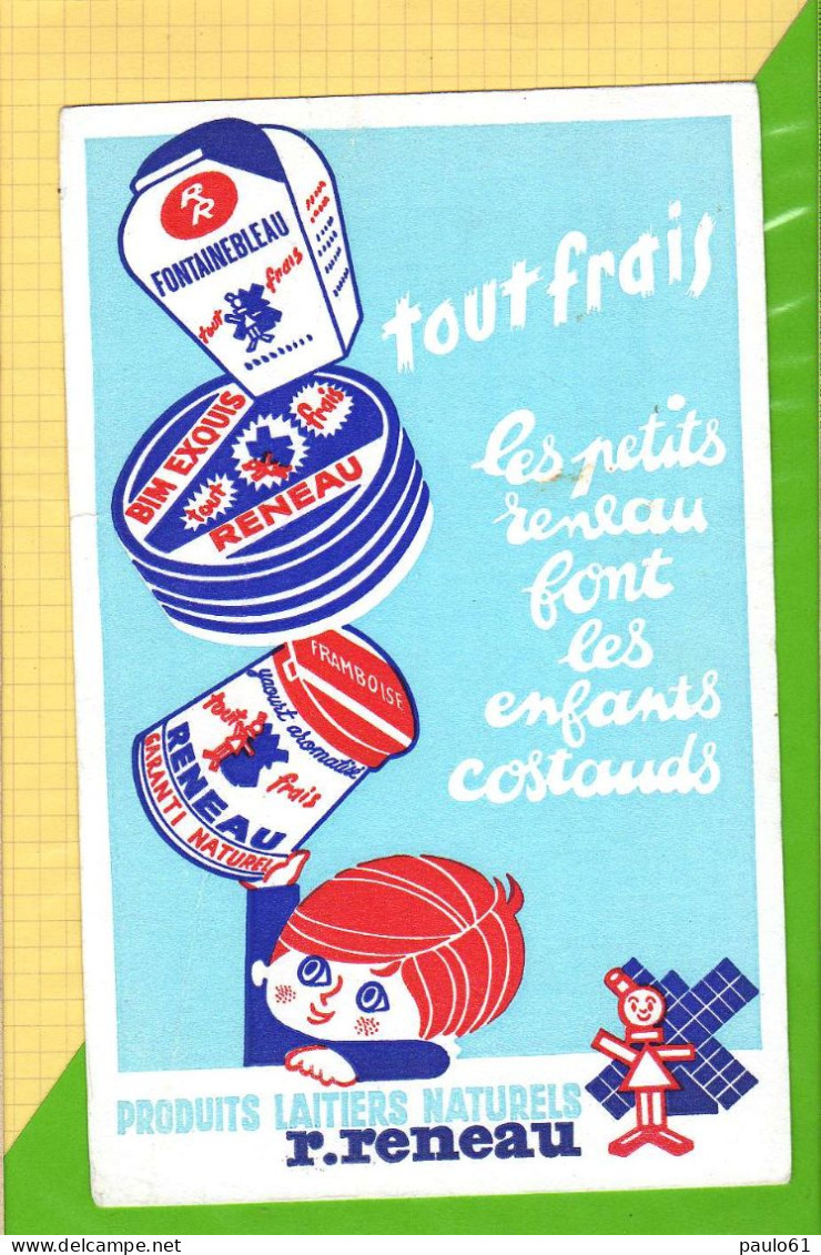 BUVARD & Blotting Paper : Produits Laitiers RENEAU  YAOURT  Fromage Lait & Quincy-les-Douai Dans Le Nord (59) - Milchprodukte