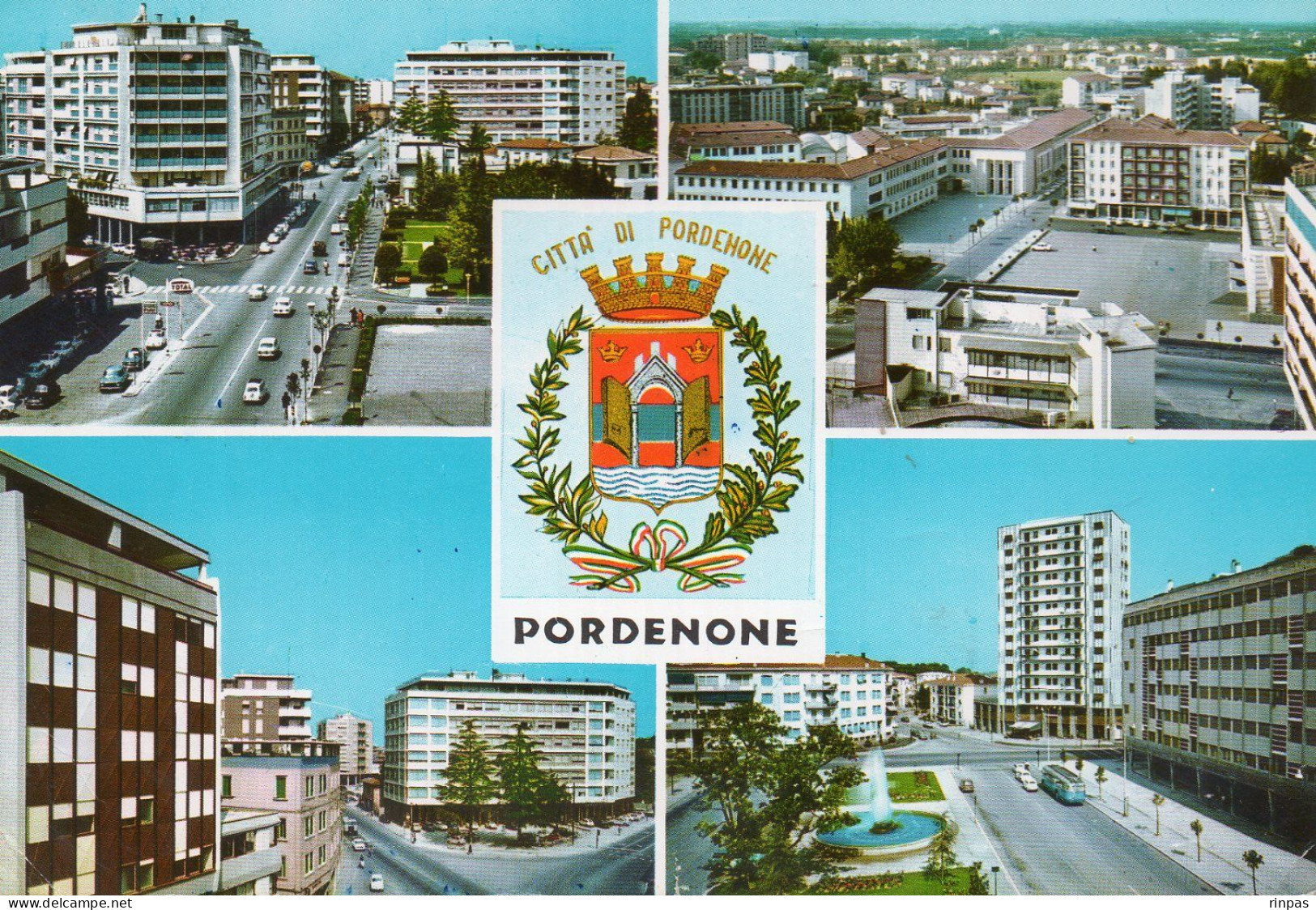 (Italie) PORDENONE , Car, Auto, Autobus Autocar Blason - Pordenone