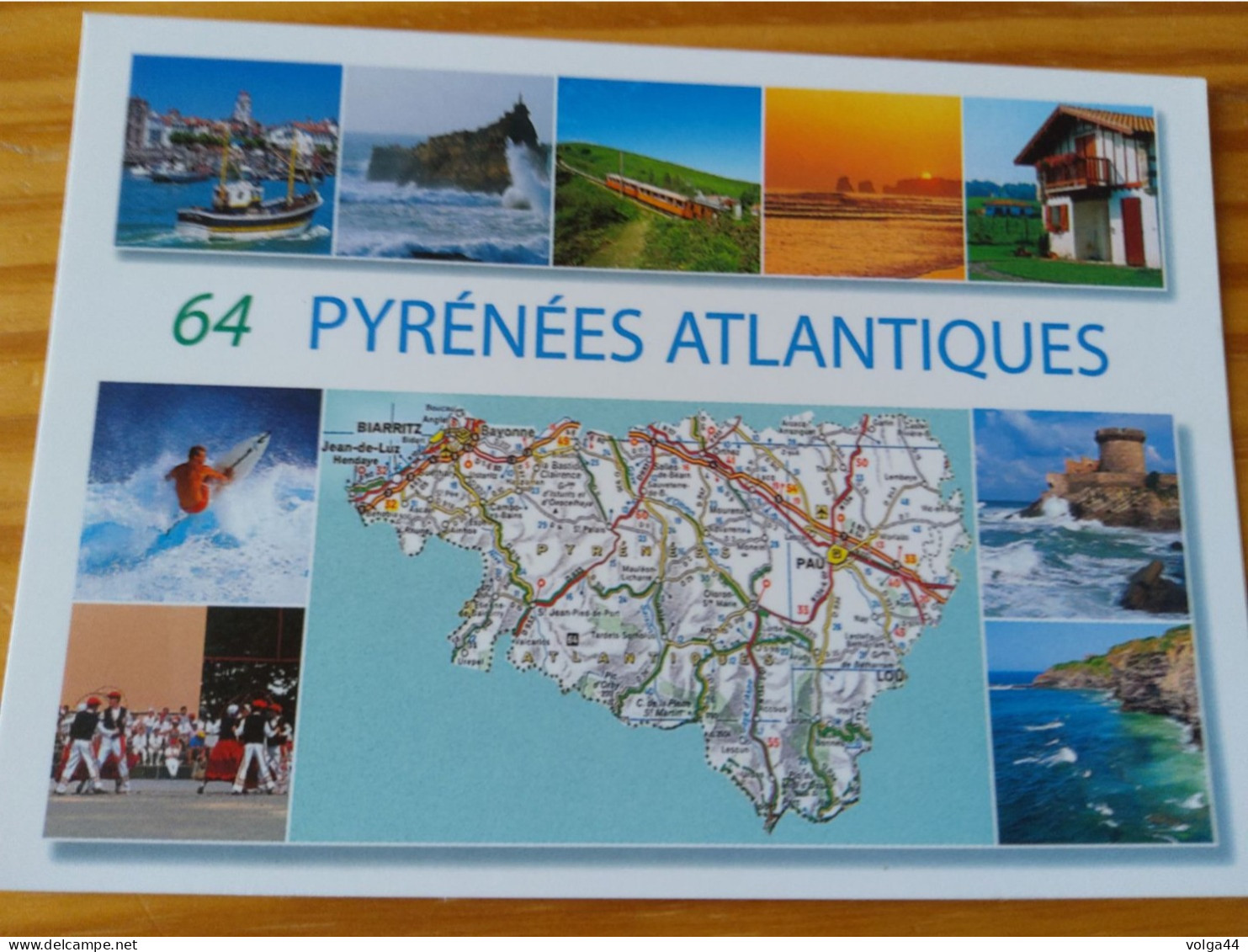 64 -PYRENEES ATLANTIQUES - Carte Géographique - Maps