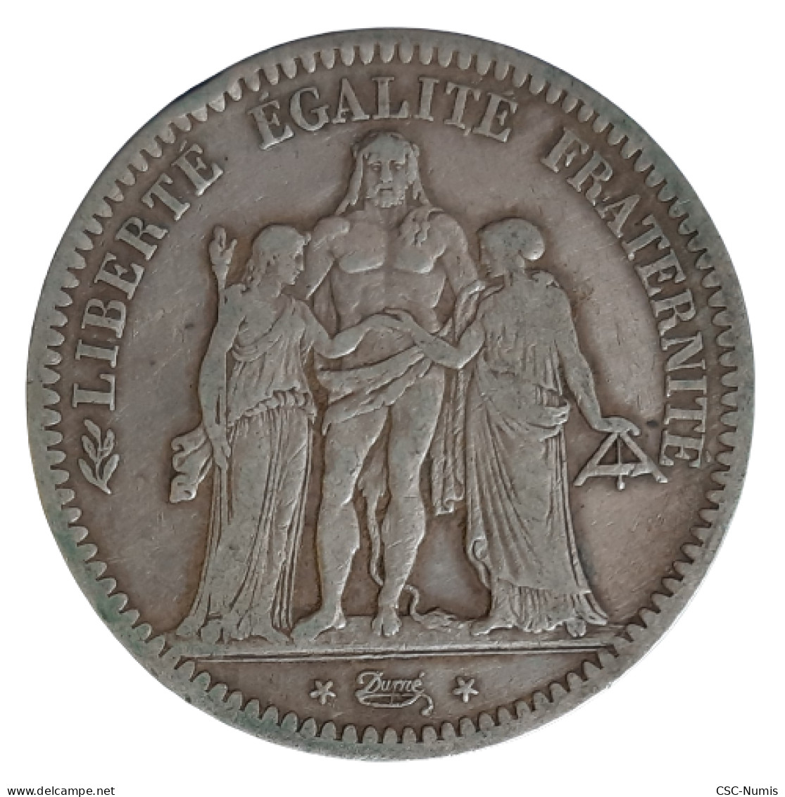 (CG#029) - II ème République - 5 Francs 1849 A, Paris - Argent - 5 Francs