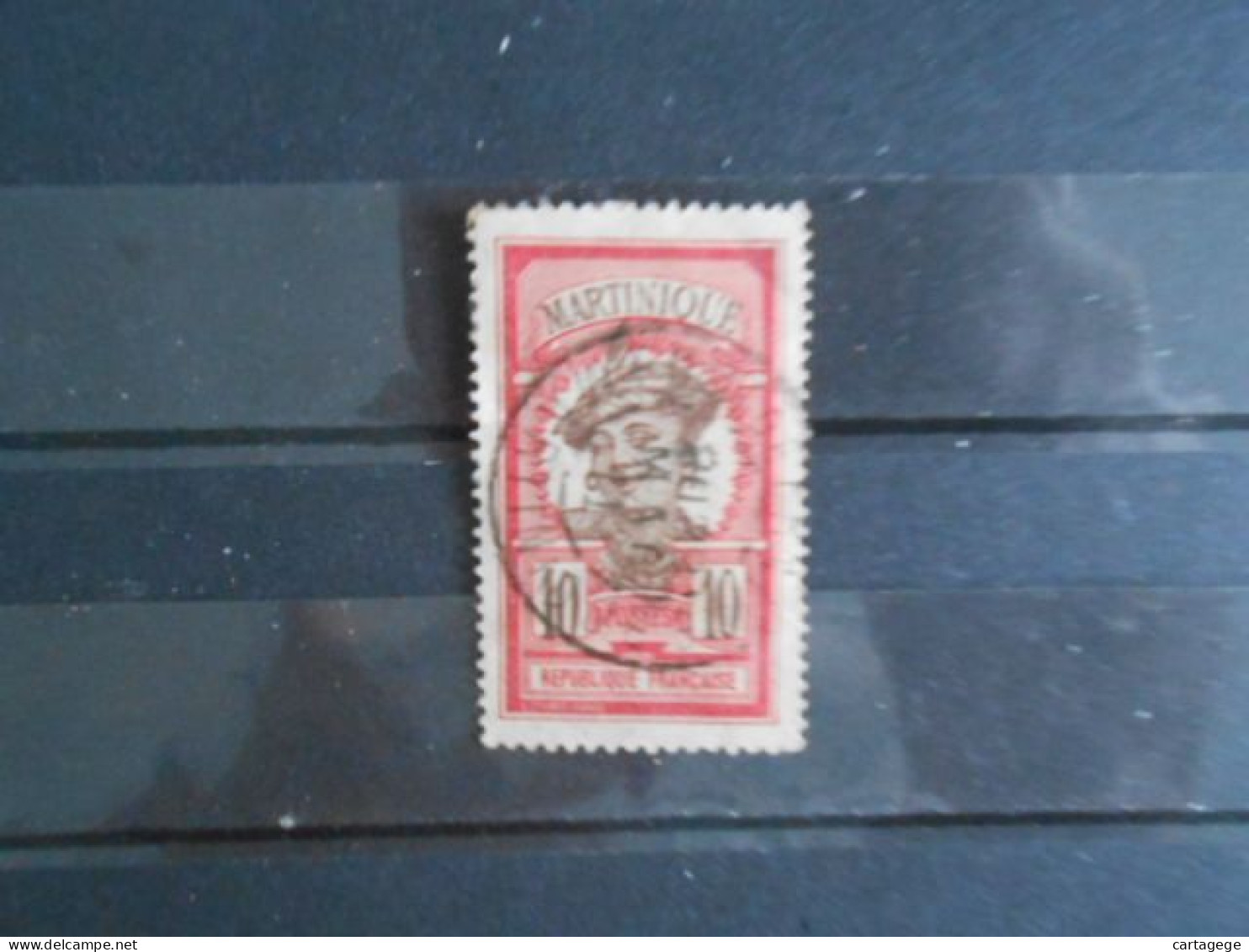 MARTINIQUE YT 65 MARTINIQUAISE 10c Rose - Used Stamps