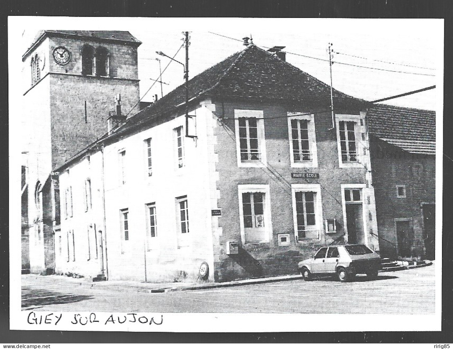 1989  --  GIEY SUR AUJON VUE DU VILLAGE . 4A890 - Non Classés