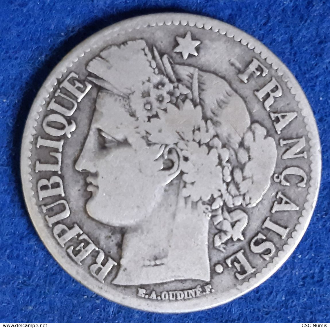 (CG#031) - 2 Francs 1871 K, Bordeaux - Variété Petit K - 1870-1871 Gobierno De Defensa Nacional