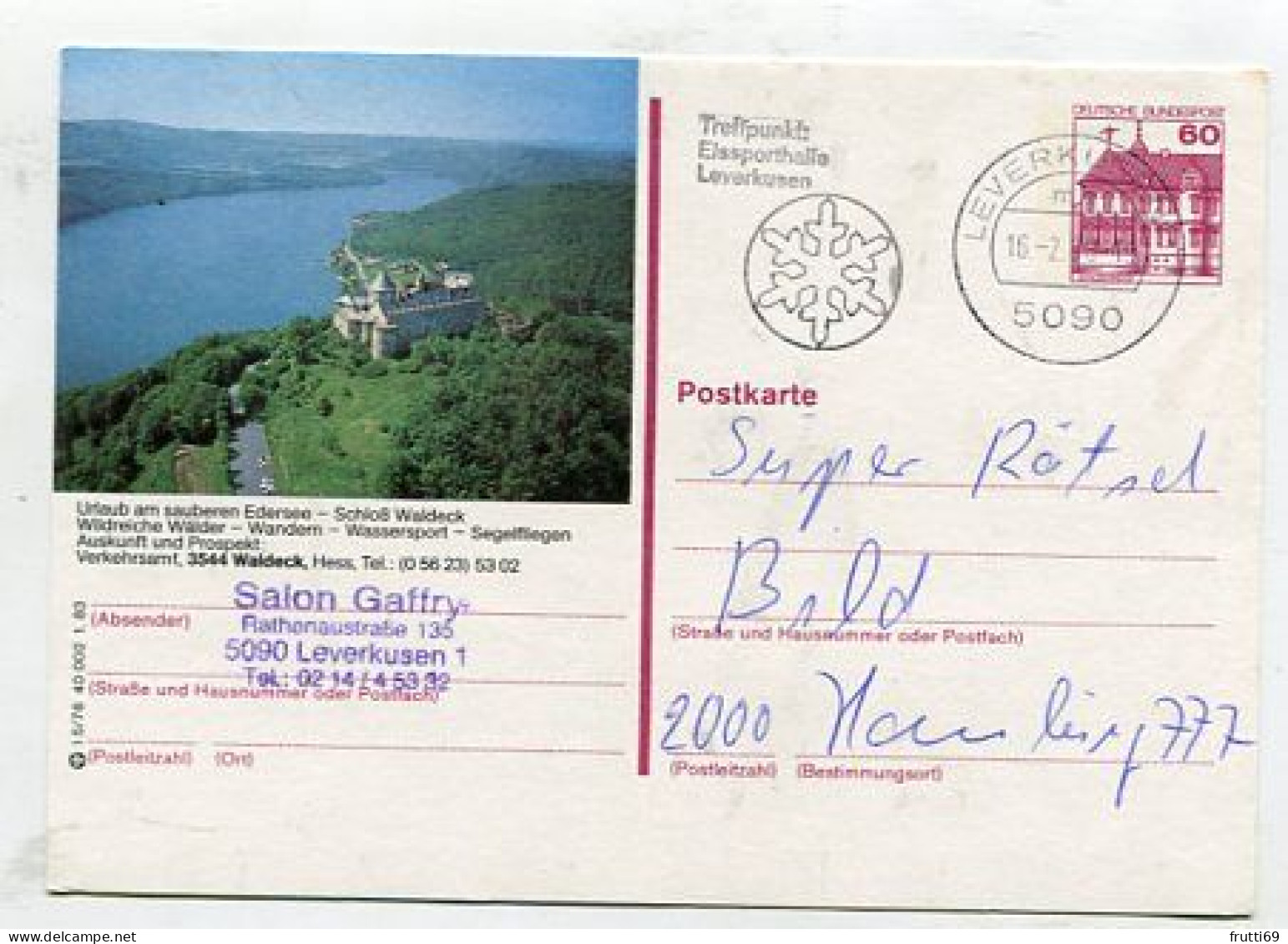 AK 213063 GERMANY - Edersee - Schloß Waldeck - Edersee (Waldeck)