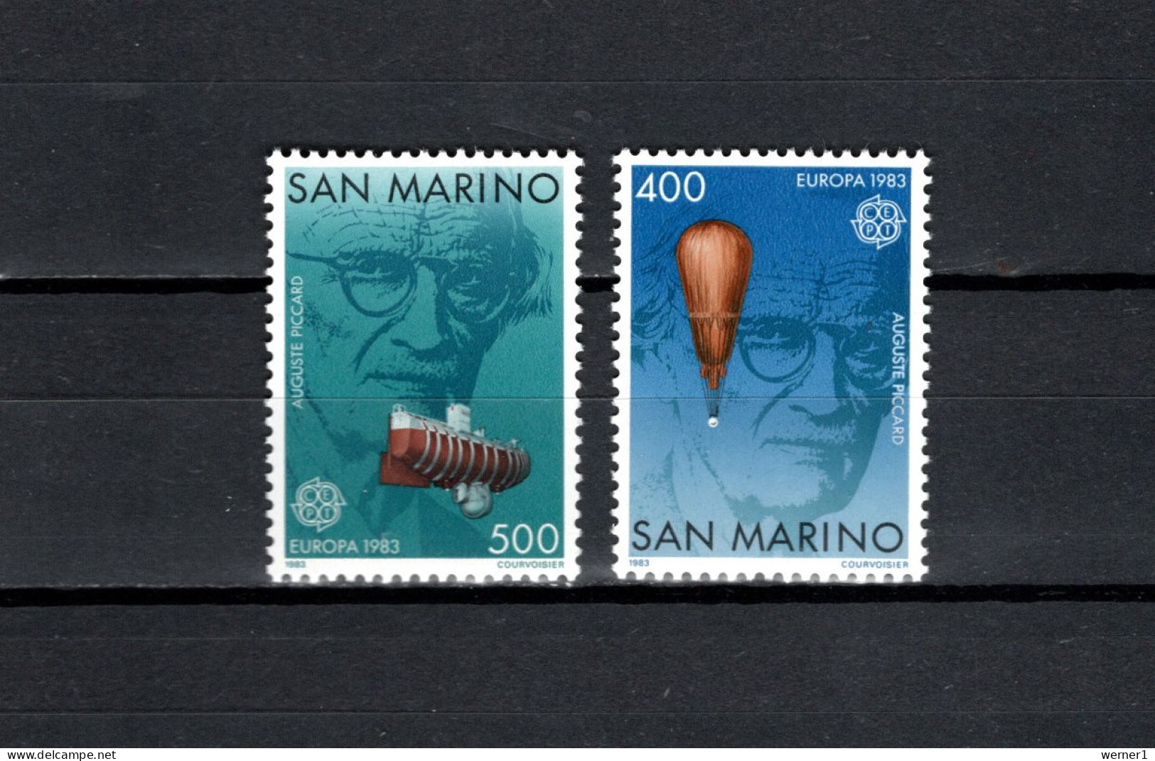 San Marino 1983 Space, Europa CEPT, Picard Set Of 2 MNH - Europa