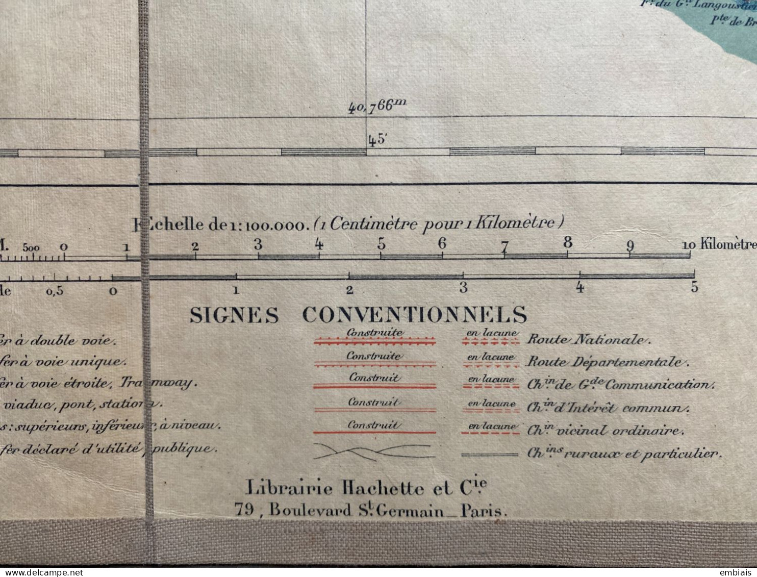 VAR - Carte Ancienne Géographique Colorée TOULON (83) Tirage 1887- Feuille XXIV-36 - échelle 1:1000.00 - Cartes Géographiques