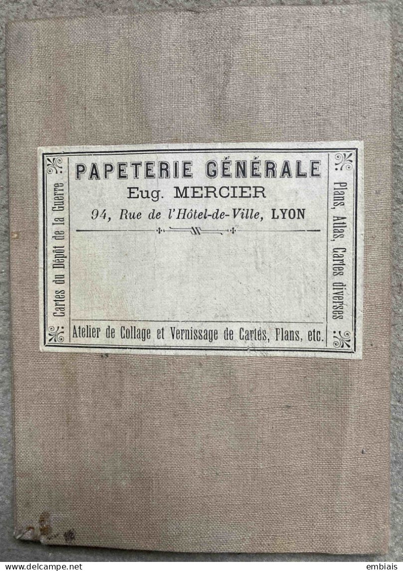 VAR - Carte ancienne géographique colorée TOULON (83) Tirage 1887- Feuille XXIV-36 - échelle 1:1000.00