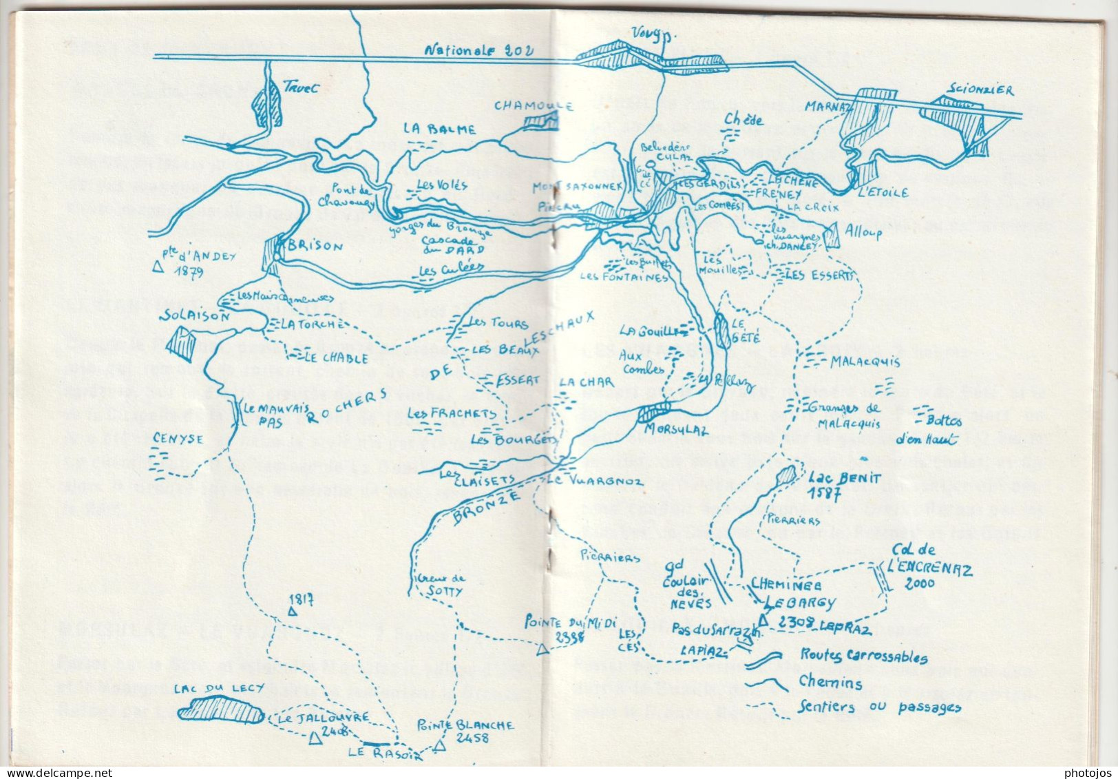 Livret Publicitaire Tourisme  RARE Mont Saxonnex  (74) Le Village été Hiver Promenades ... 16 Pages Carte - Pubblicitari