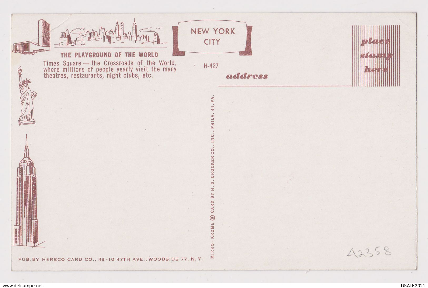 USA United States Greetings From New York City General View, Vintage Photo Postcard RPPc AK (42358) - Otros Monumentos Y Edificios