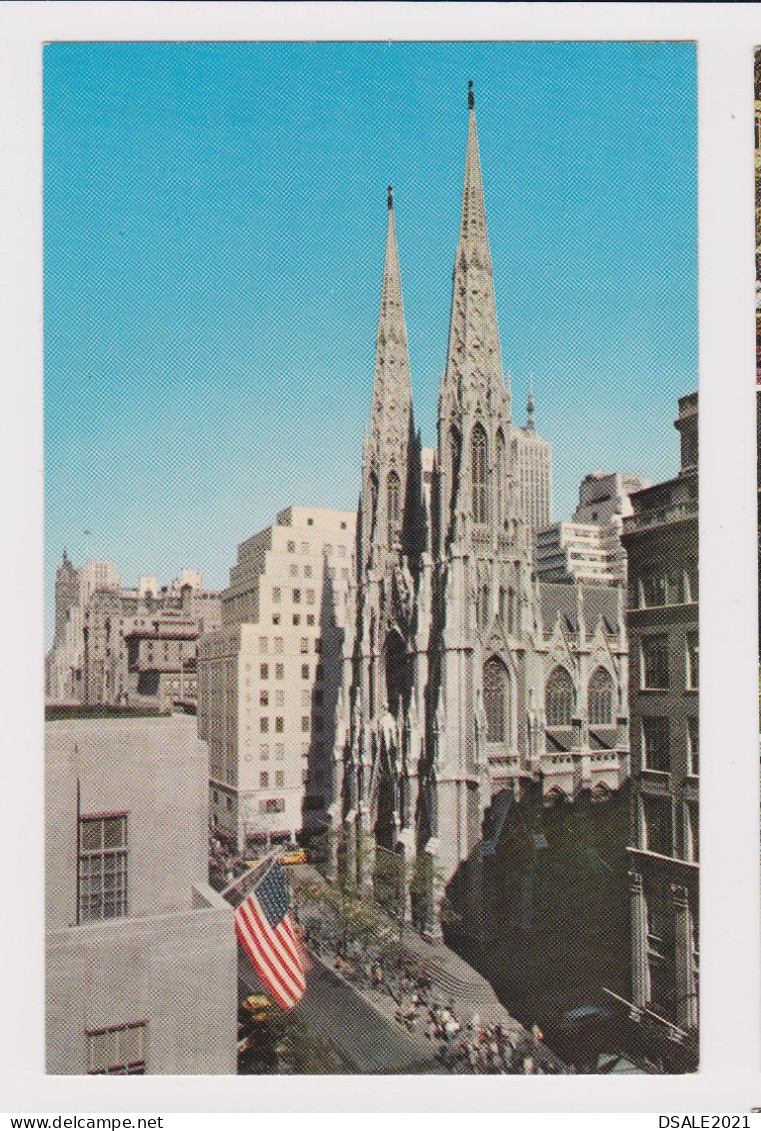 USA United States New York ST. PATRICK'S CATHEDRAL On 5th Avenue At 50th Street, View Vintage Photo Postcard RPPc /42355 - Andere Monumenten & Gebouwen