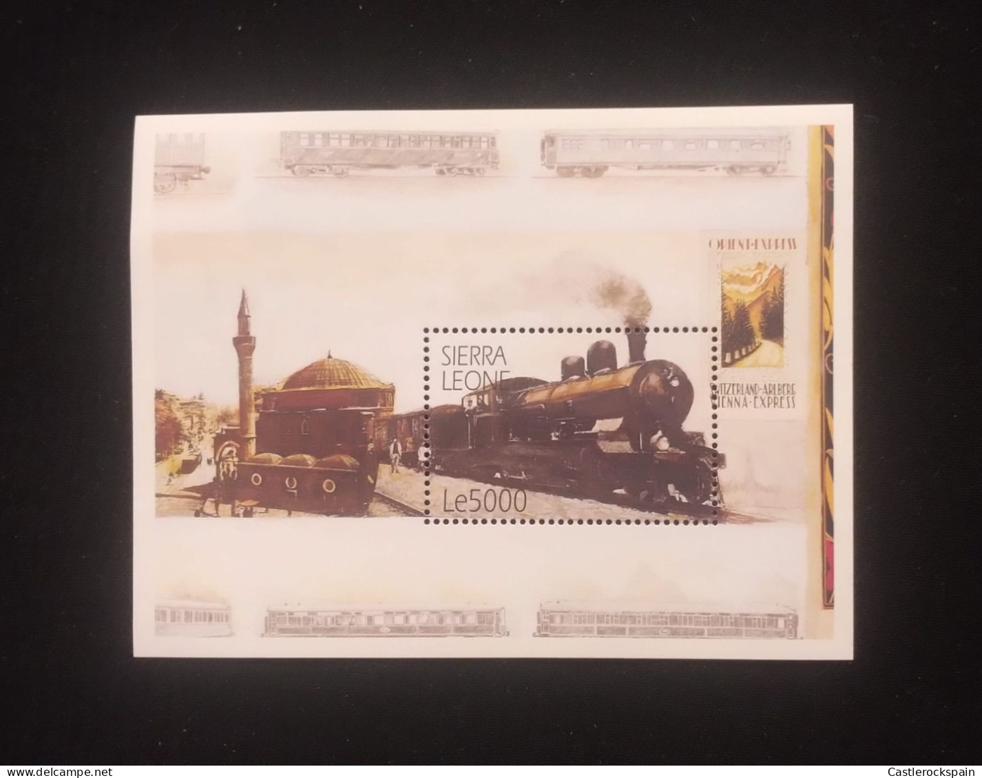 O) 2001 SIERRA LEONE, LOCOMOTIVE. THE ROAD TO VETHEUIL, MNH - Sierra Leone (1961-...)