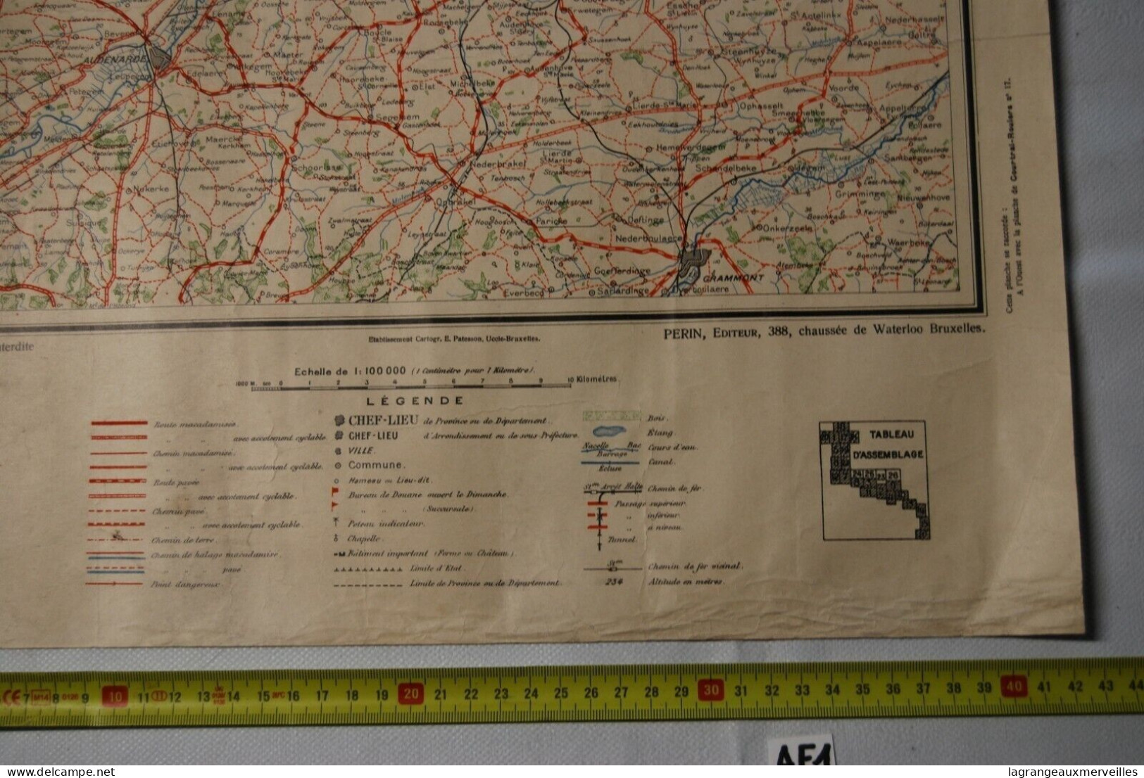 AF1 Carte - Champs De Bataille De L Yser - Gand - Other Plans