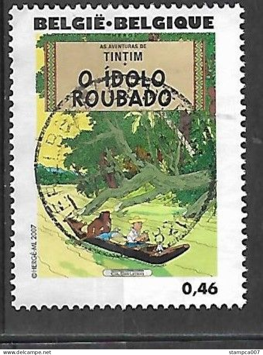 OCB Nr 3641 Tintin Kuifje Tim Strip BD Herge - Centrale Stempel - Gebraucht