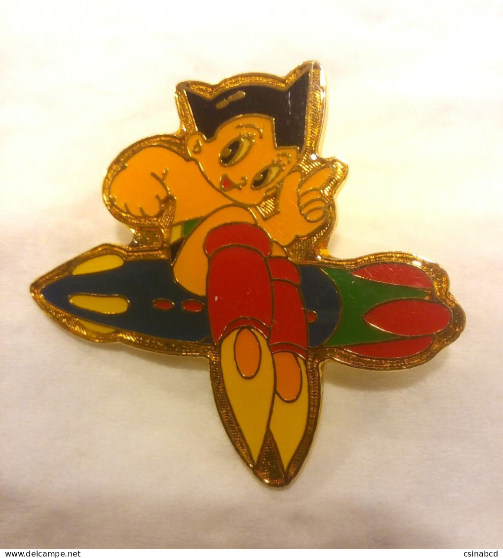 Rare 1995 Astro Boy Pin Badge Tezuka Retro Anime - Comics