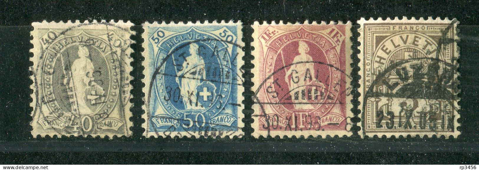 "SCHWEIZ" Kleines Lot Mit 4 Besseren Fruehen Werten Gestempelt (R1084) - Vrac (max 999 Timbres)