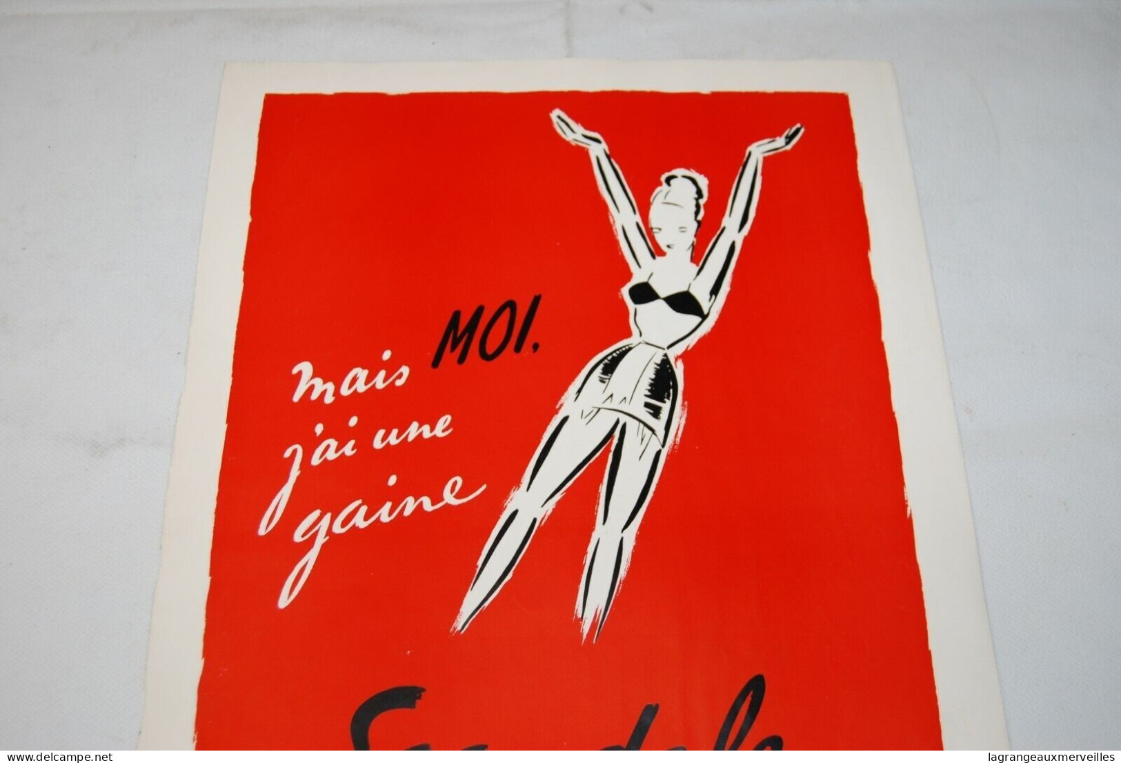 AF1 Affiche - Moi J'Ai Une Gaine - SCANDALE - Corsetière - Bruxelles - Posters