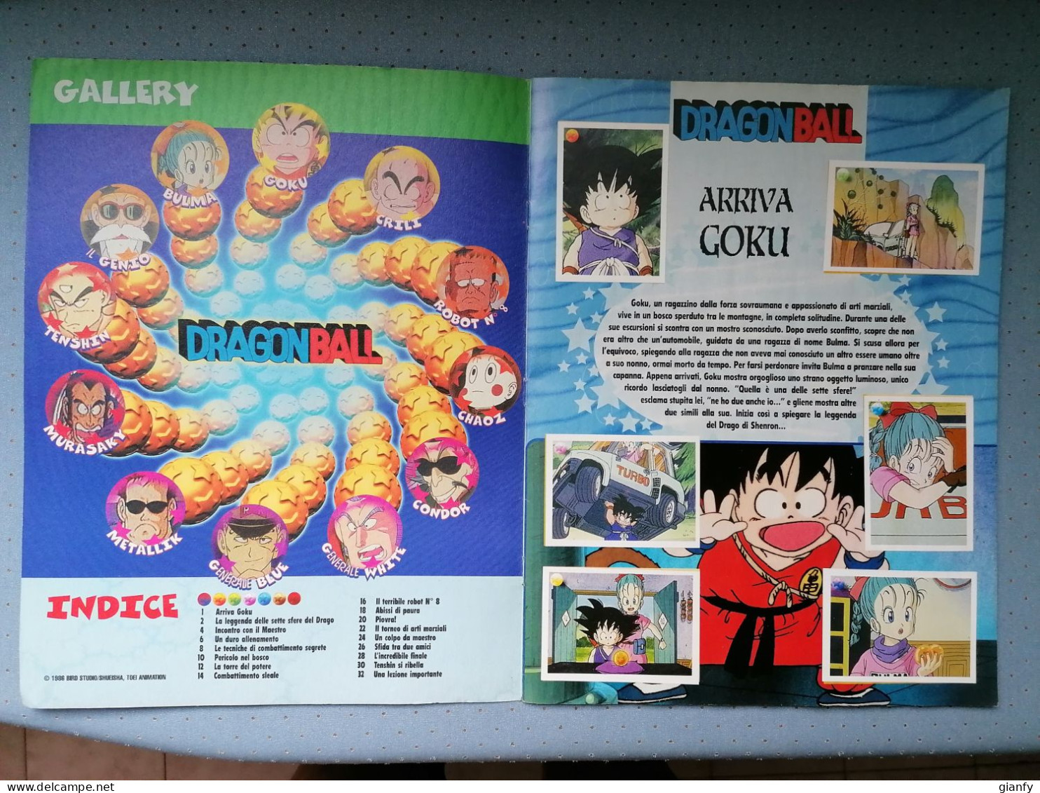 ALBUM FIGURINE PANINI DRAGONBALL LE ORIGINI COMPLETO 180/180 1999 - Dragonball Z