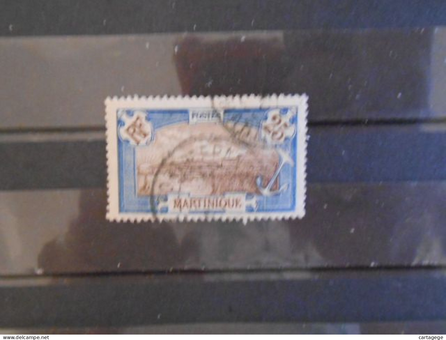 MARTINIQUE YT 68 FORT-DE-FRANCE 25c Bleu - Used Stamps