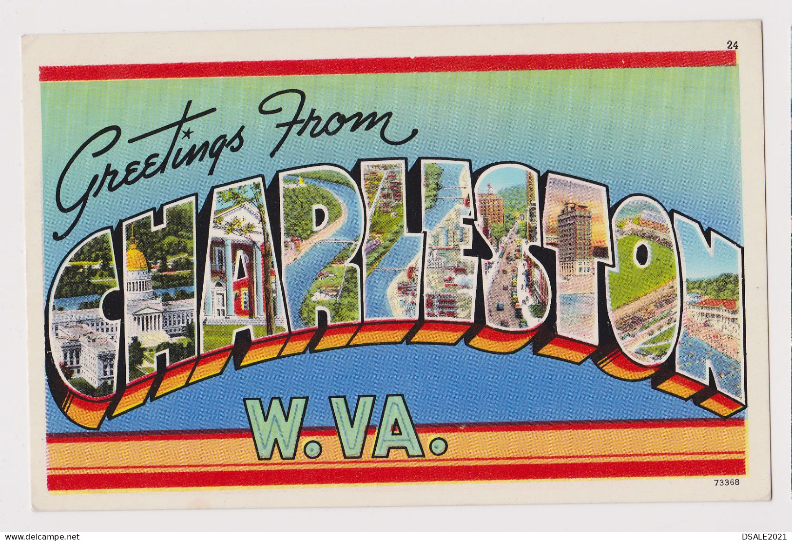 USA United States Greetings From CHARLESTON W.VA. Vintage 1960s Photo Postcard RPPc AK (42373) - Charleston