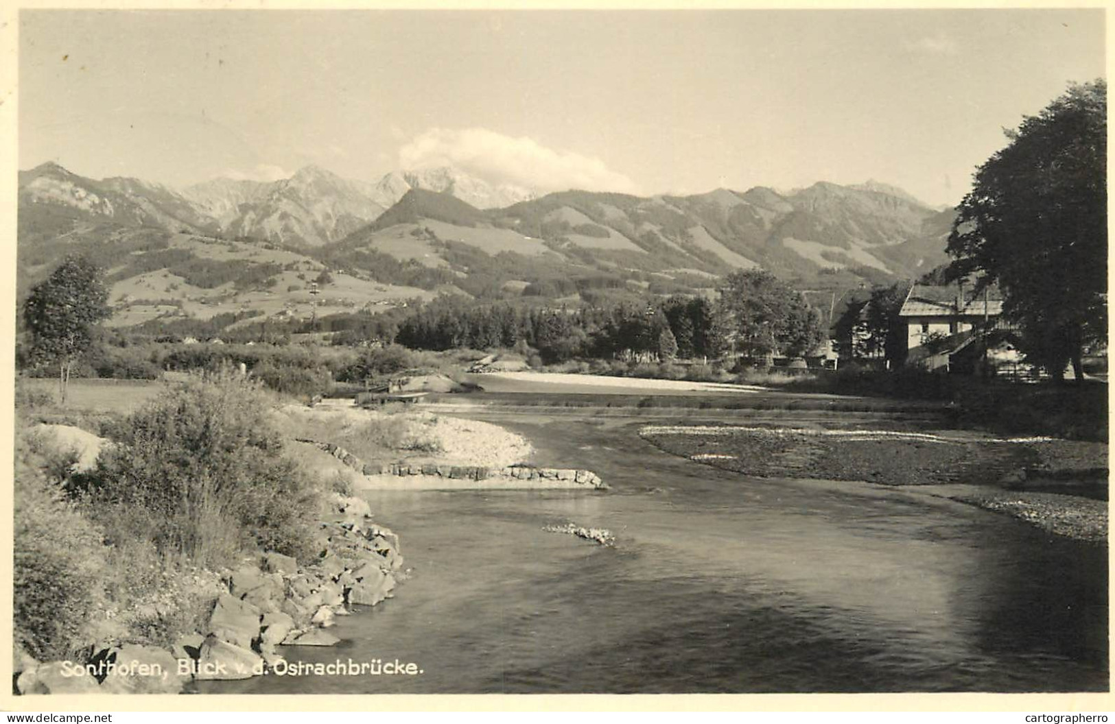 Germany Sonthofen Blick Von Der Ostrachbrucke - Sonthofen