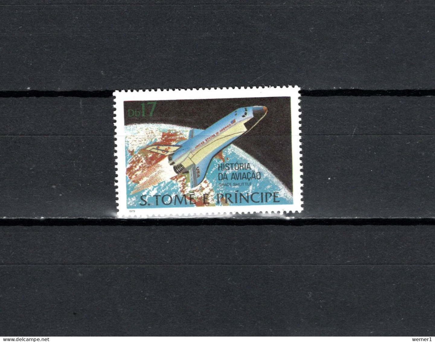 Sao Tome E Principe (St. Thomas & Prince) 1979 Space Shuttle 17Db Stamp MNH - Africa